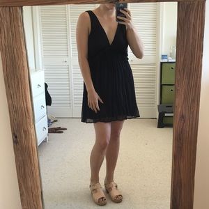 Free People Black Babydoll Slip Dress